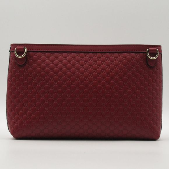 Gucci Embossed Shima Leather Red Shoulder Bag - Picture 2 of 7
